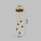 Crystal Brass Pendant Light