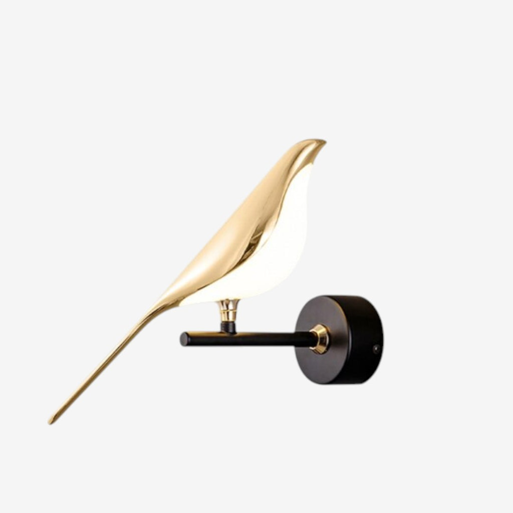 Bird Shaped Wall Lamp – Sculptural Modern Design With Gold Accents
