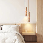 Natural Stone Cylinder Pendant Light