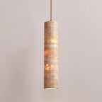 Natural Stone Cylinder Pendant Light