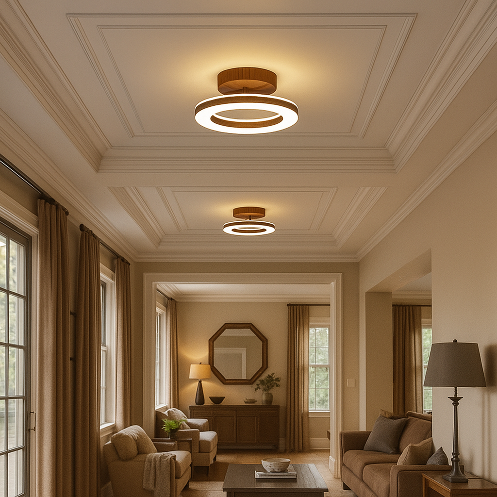 Round LED Ceiling Lamp – Acrylic Light for Hallway and Entrance
