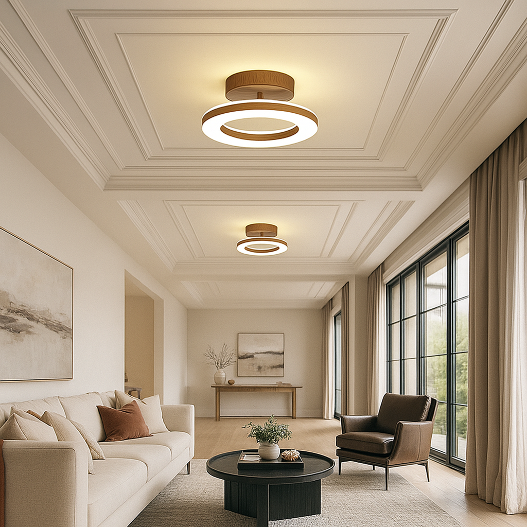Round LED Ceiling Lamp – Acrylic Light for Hallway and Entrance
