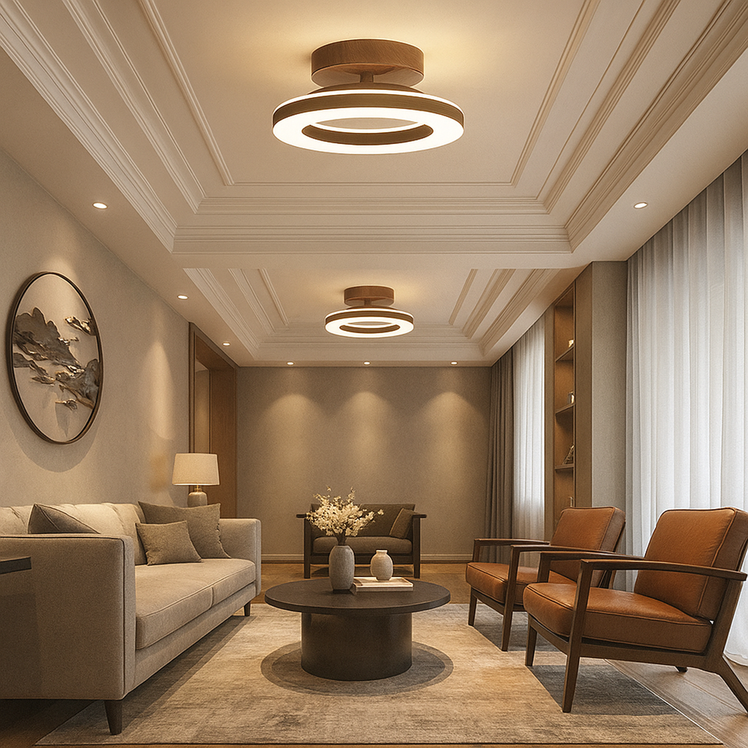 Round LED Ceiling Lamp – Acrylic Light for Hallway and Entrance