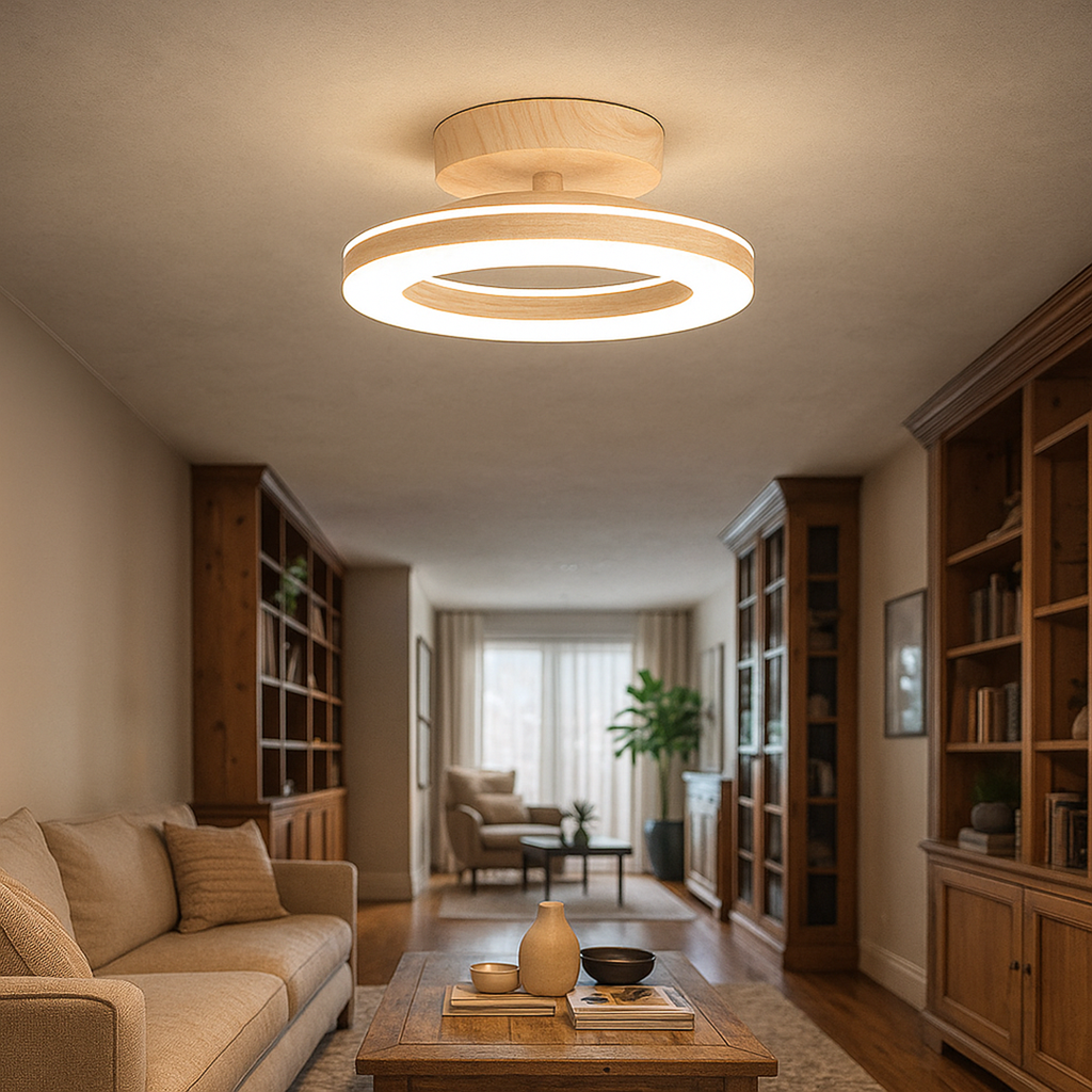 Round LED Ceiling Lamp – Acrylic Light for Hallway and Entrance