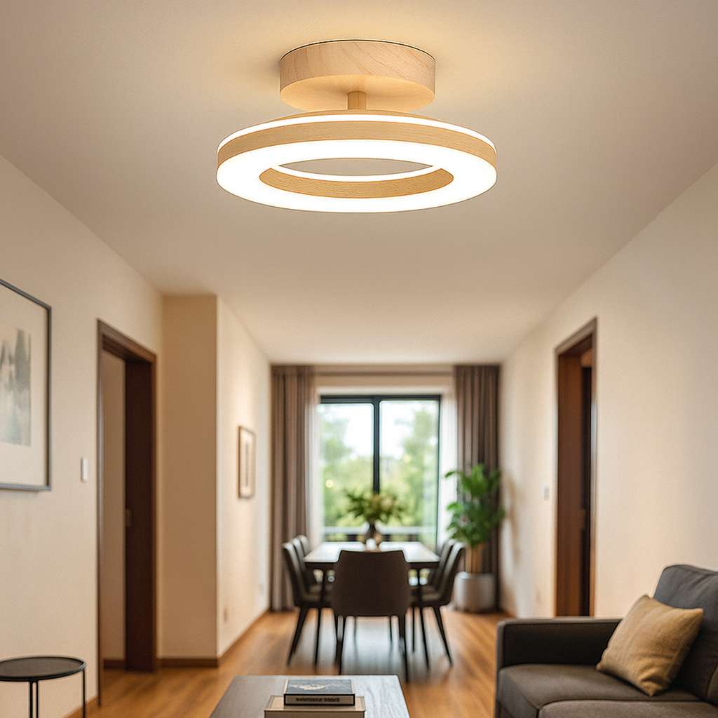 Round LED Ceiling Lamp – Acrylic Light for Hallway and Entrance