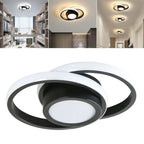 Contemporary Double Ring Ceiling Light