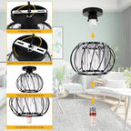 Vintage Crystal Ceiling Light