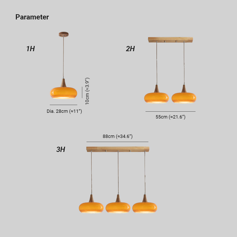 Charlotte Suspension Bois 1/2/3 Lampes - Neutralighting