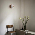 Wooden Round Wall Light