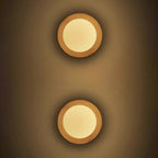 Wooden Round Wall Light