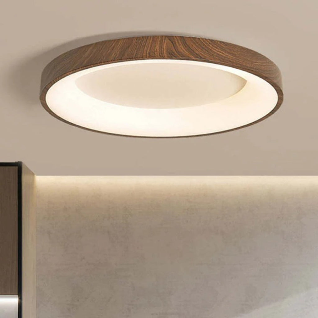 Wooden LED Round Ceiling Light