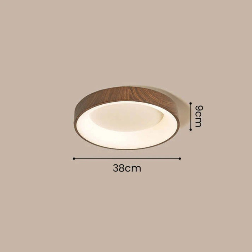 Wooden LED Round Ceiling Light