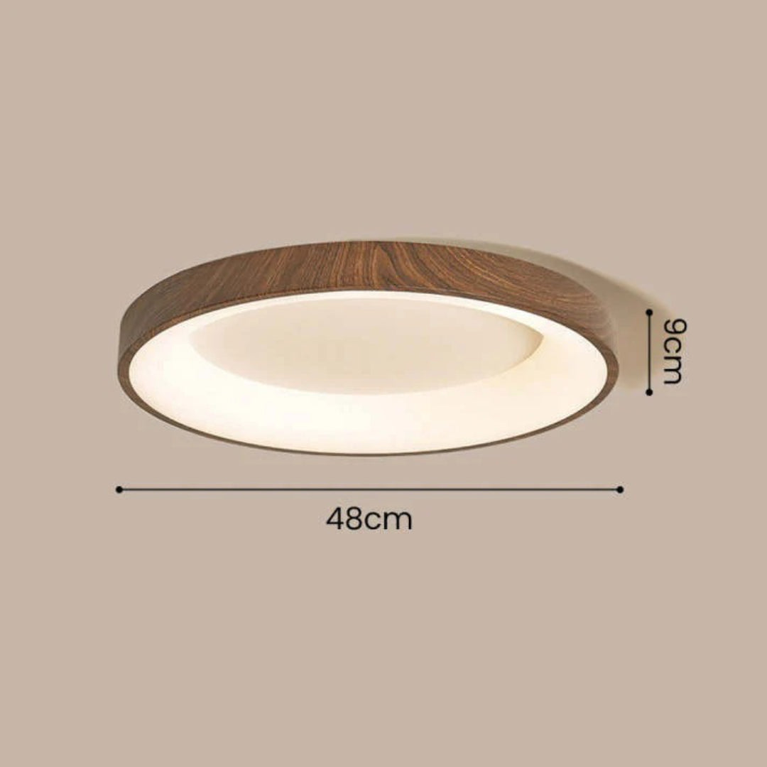 Wooden LED Round Ceiling Light