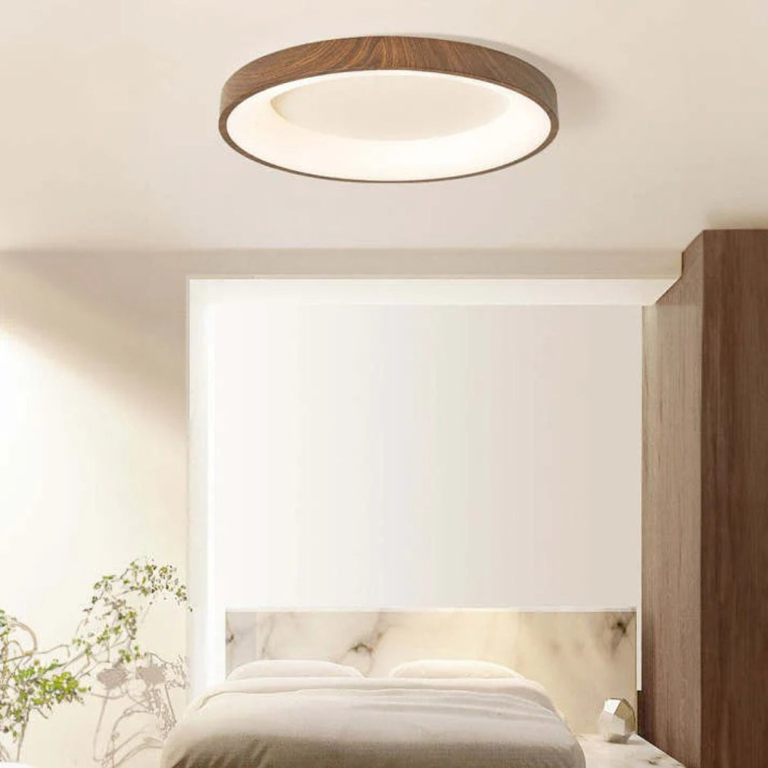 Wooden LED Round Ceiling Light