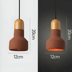 Industrial Wood Pendant Light