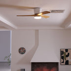 Ventilateur de plafond nordique en bois Ezra avec lumière - Neutralighting
