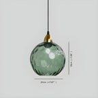Contemporary Textured Glass Pendant Light