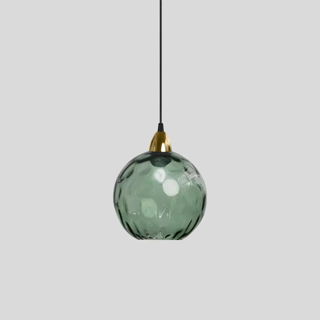 Contemporary Textured Glass Pendant Light