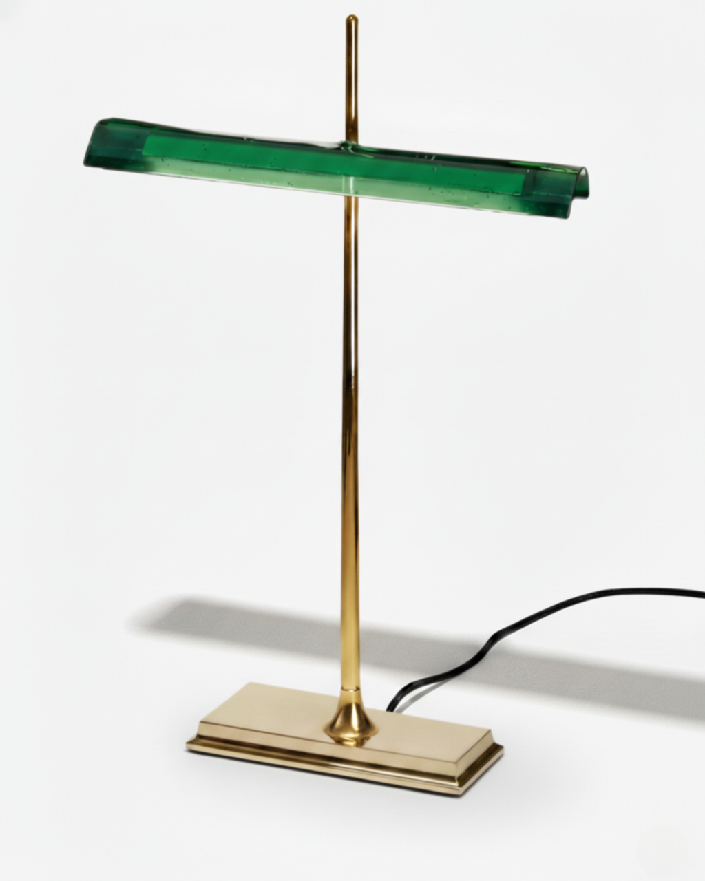 Desk Lamp Aluminum and Optical Acrylic | Integrated LED 3000K | USB Charging Port | Touch Dimmer and Weighted Base