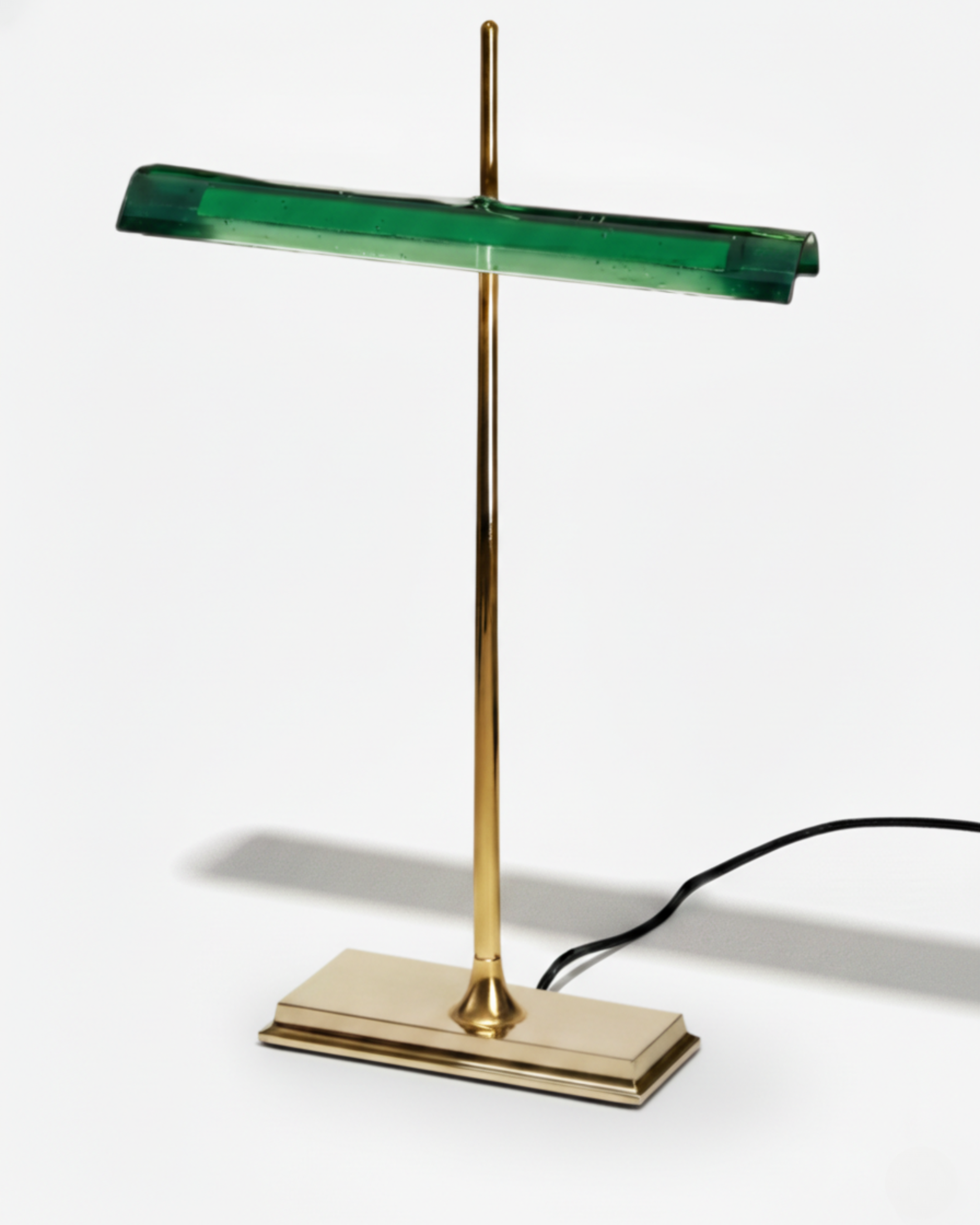 Desk Lamp Aluminum and Optical Acrylic | Integrated LED 3000K | USB Charging Port | Touch Dimmer and Weighted Base