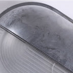 Outdoor Wall Lamp Aluminum and Glass | Round Minimalist Design | Weatherproof LED Sconce for Balcony Fence and Garden