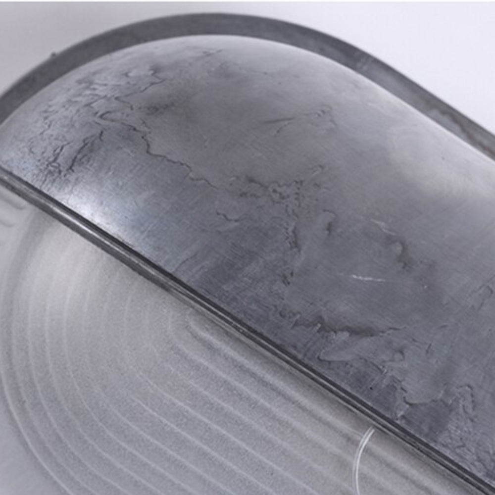 Outdoor Wall Lamp Aluminum and Glass | Round Minimalist Design | Weatherproof LED Sconce for Balcony Fence and Garden