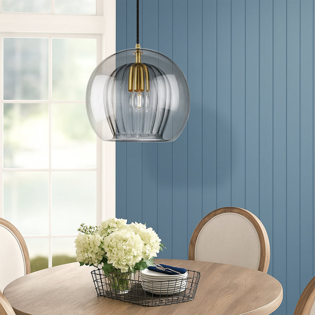 Minimalist Kitchen Island Pendant Lamp – Slim Linear Design With Warm Focused Glow