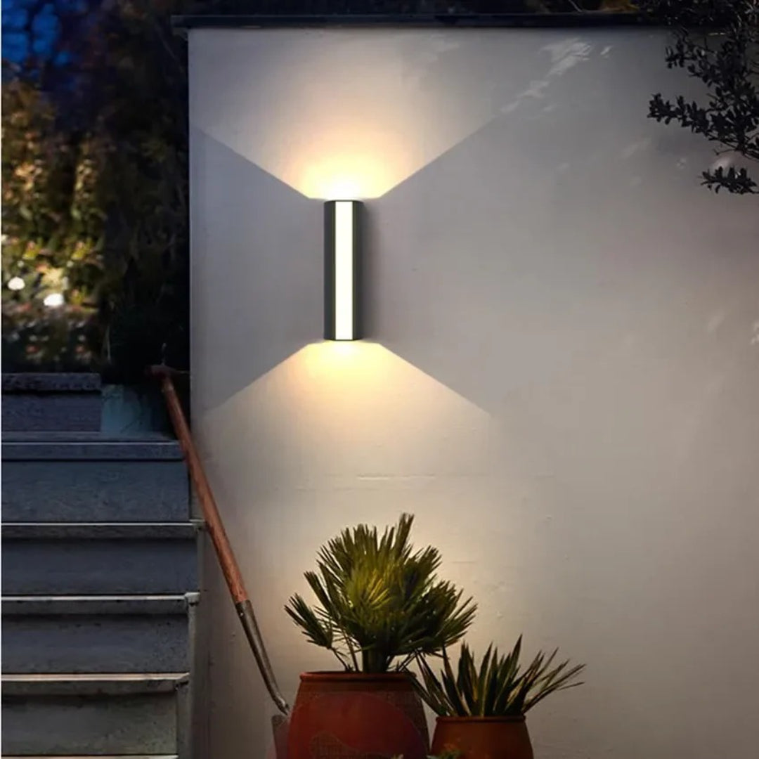 Minimalist Tubular Outdoor Wall Light