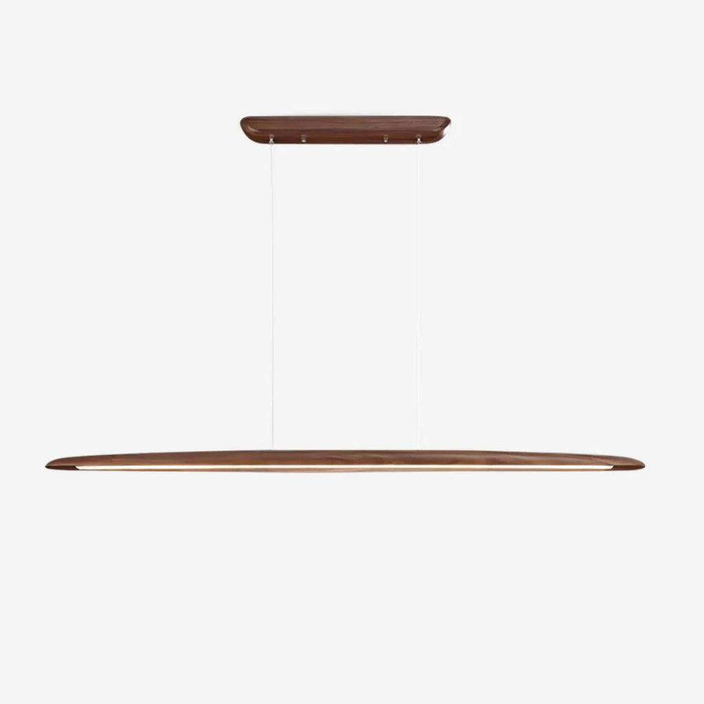 Japandi Wooden Linear Pendant Light