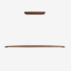 Japandi Wooden Linear Pendant Light
