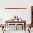 Japandi Wooden Linear Pendant Light