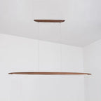 Japandi Wooden Linear Pendant Light