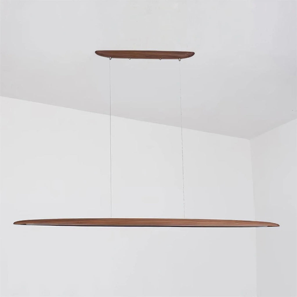 Japandi Wooden Linear Pendant Light