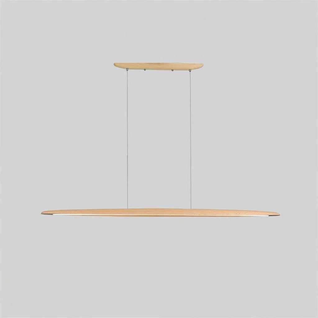 Japandi Wooden Linear Pendant Light
