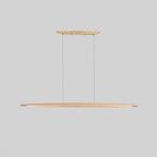 Japandi Wooden Linear Pendant Light