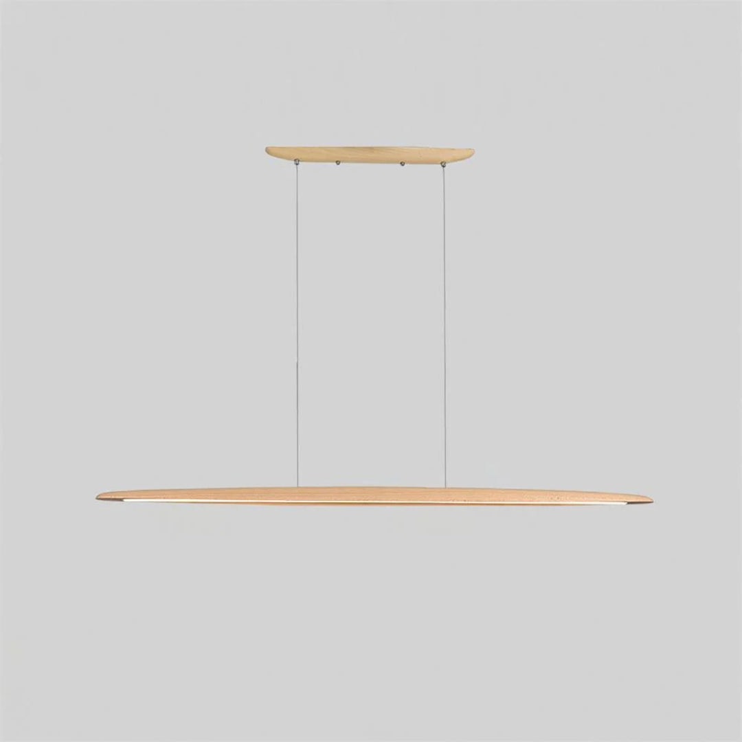Japandi Wooden Linear Pendant Light