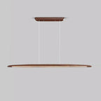 Japandi Wooden Linear Pendant Light