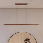 Japandi Wooden Linear Pendant Light