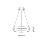 Stone Ring Pendant Light