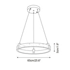 Stone Ring Pendant Light