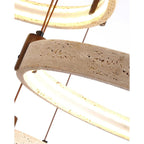 Stone Ring Pendant Light