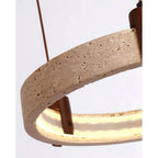 Stone Ring Pendant Light
