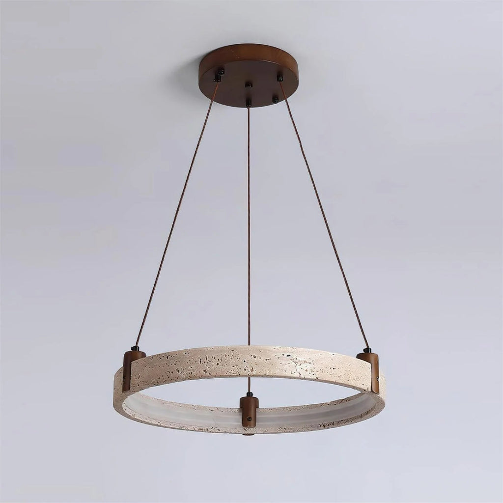 Stone Ring Pendant Light