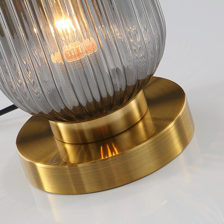 Table Lamp Glass and Iron | Modern Minimalist Style | Soft Ambient Lighting for Bedrooms and Living Room Side Tables