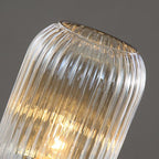 Table Lamp Glass and Iron | Modern Minimalist Style | Soft Ambient Lighting for Bedrooms and Living Room Side Tables