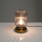 Table Lamp Glass and Iron | Modern Minimalist Style | Soft Ambient Lighting for Bedrooms and Living Room Side Tables