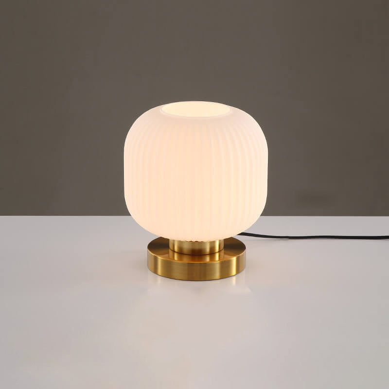 Table Lamp Glass and Iron | Modern Minimalist Style | Soft Ambient Lighting for Bedrooms and Living Room Side Tables