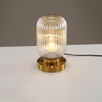 Table Lamp Glass and Iron | Modern Minimalist Style | Soft Ambient Lighting for Bedrooms and Living Room Side Tables