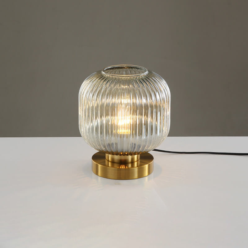 Table Lamp Glass and Iron | Modern Minimalist Style | Soft Ambient Lighting for Bedrooms and Living Room Side Tables