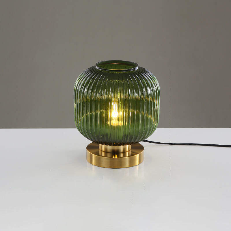 Table Lamp Glass and Iron | Modern Minimalist Style | Soft Ambient Lighting for Bedrooms and Living Room Side Tables